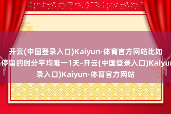 开云(中国登录入口)Kaiyun·体育官方网站比如入港邮轮在青岛停留的时分平均唯一1天-开云(中国登录入口)Kaiyun·体育官方网站